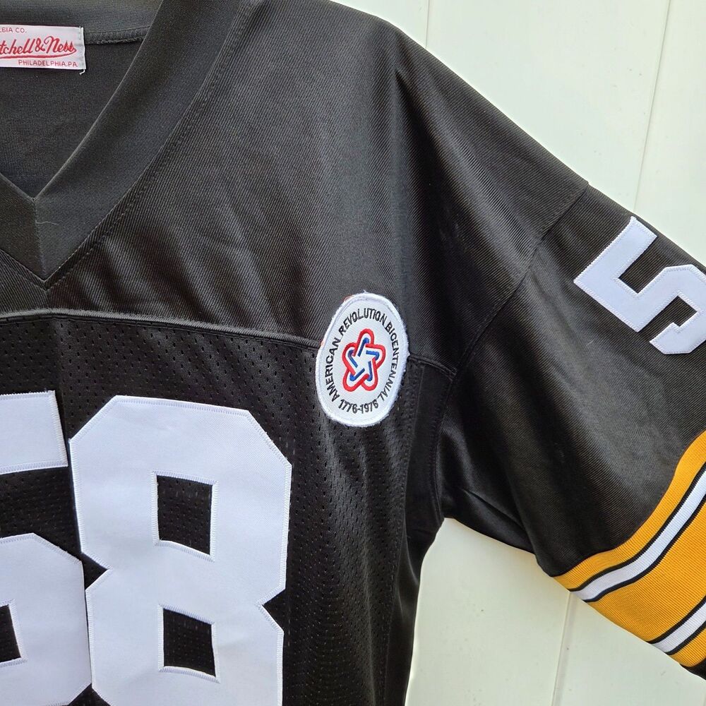 Mitchell & Ness Pittsburgh Steelers Jack Lambert 58 Throwback Jersey 1975 Sz XL - Picture 4 of 10